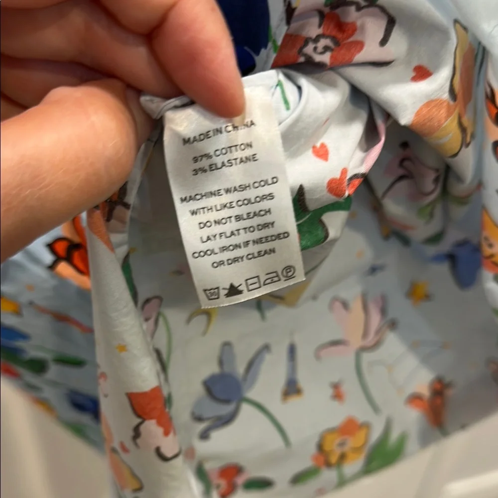 Hill House Strapless Floral Dress - Blue Multi - Picture 5 of 5